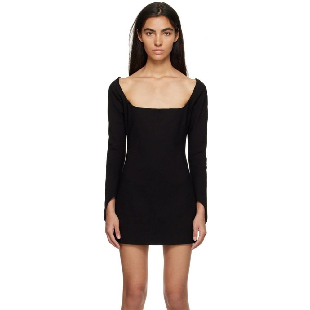 KHAITE Black 'The Tate' Mini Dress NWT